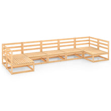 7-delige Loungeset massief grenenhout