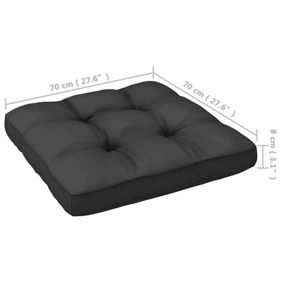 8-Delige Loungeset Met Kussens Massief Grenenhout Ja Wit