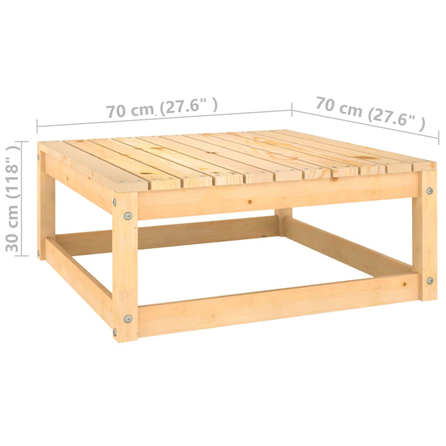 3-Delige Loungeset Met Kussens Massief Grenenhout Ja Naturel