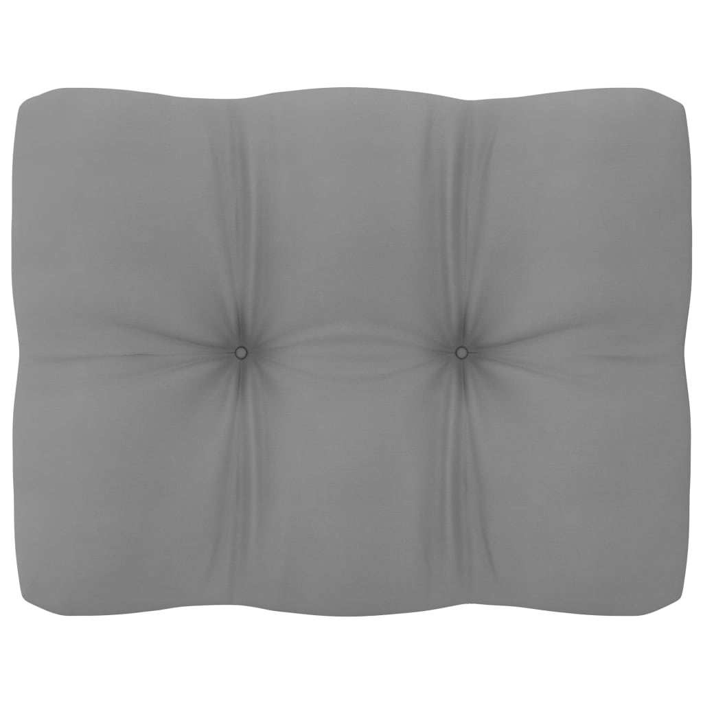 5-Delige Loungeset Met Kussens Massief Grenenhout Naturel