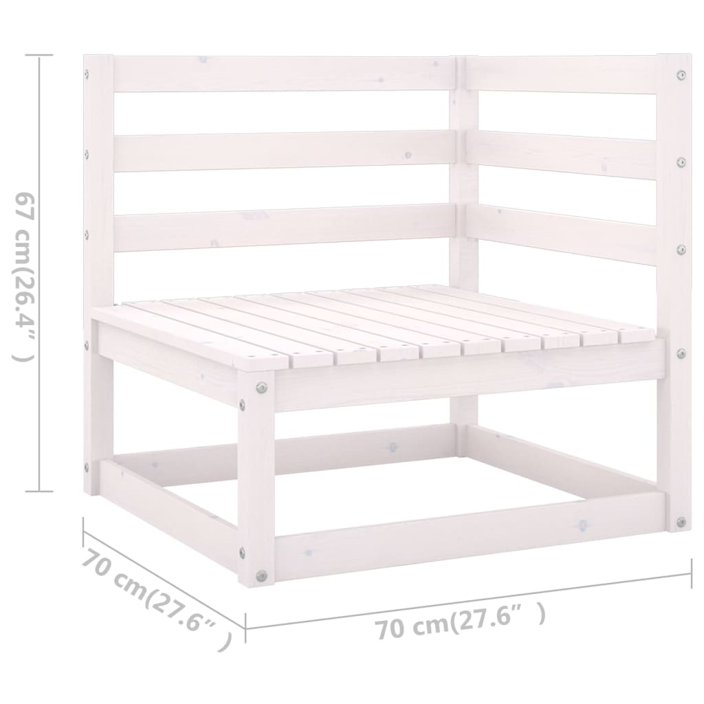 5-Delige Loungeset Met Kussens Massief Grenenhout