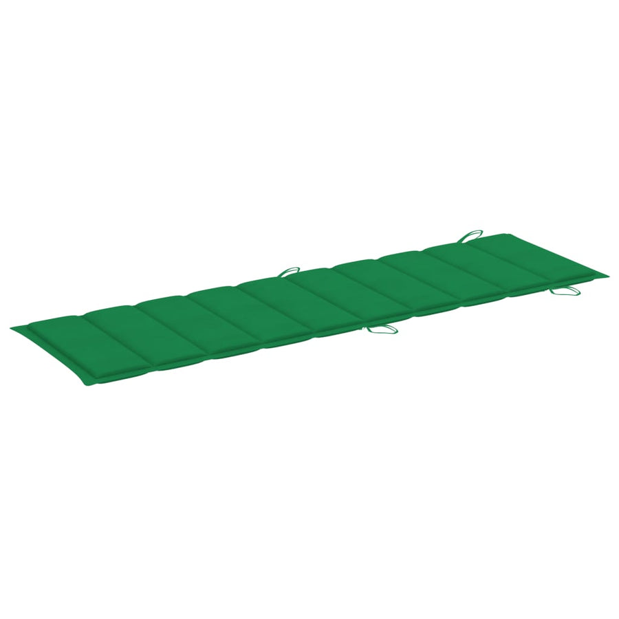 Ligbedden 2 St Met Tafel En Kussens Massief Acaciahout Groen 2 ligbedden met tafel