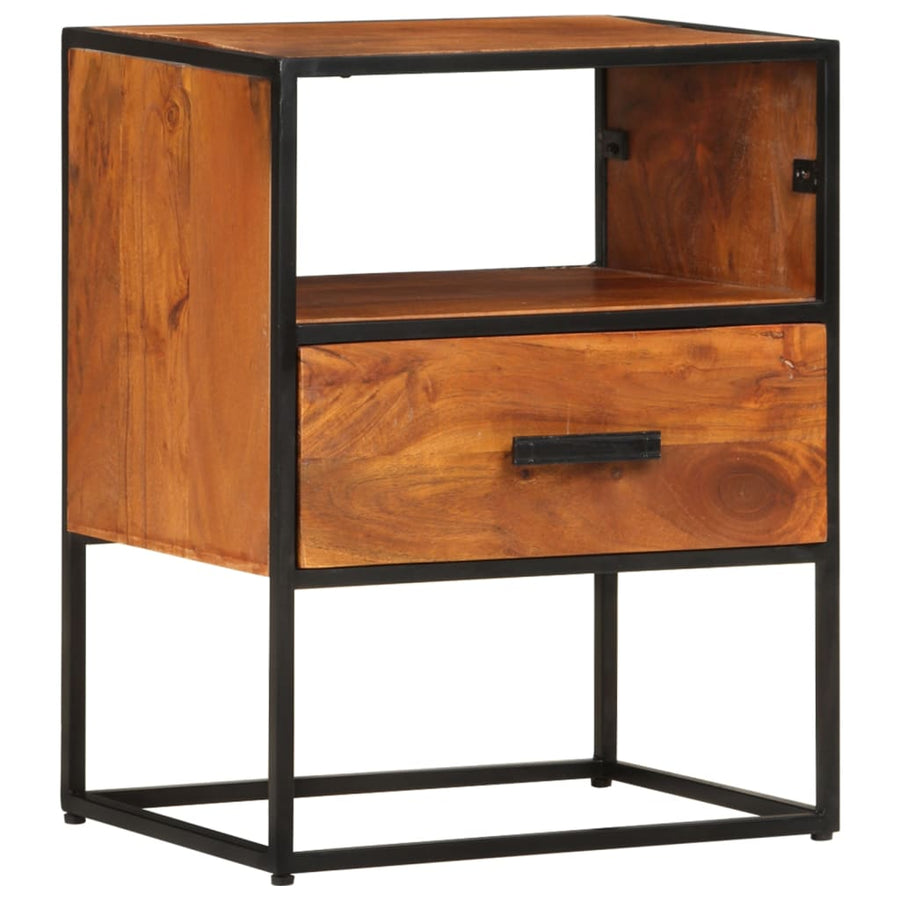 Nachtkastje 40x30x50 cm massief acaciahout