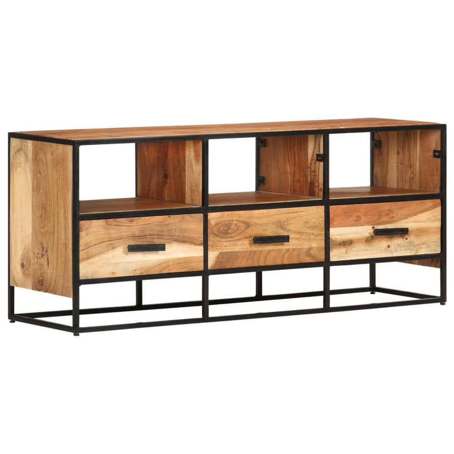 Tv-Meubel 0X30X45 Cm Massief Acaciahout Bruin