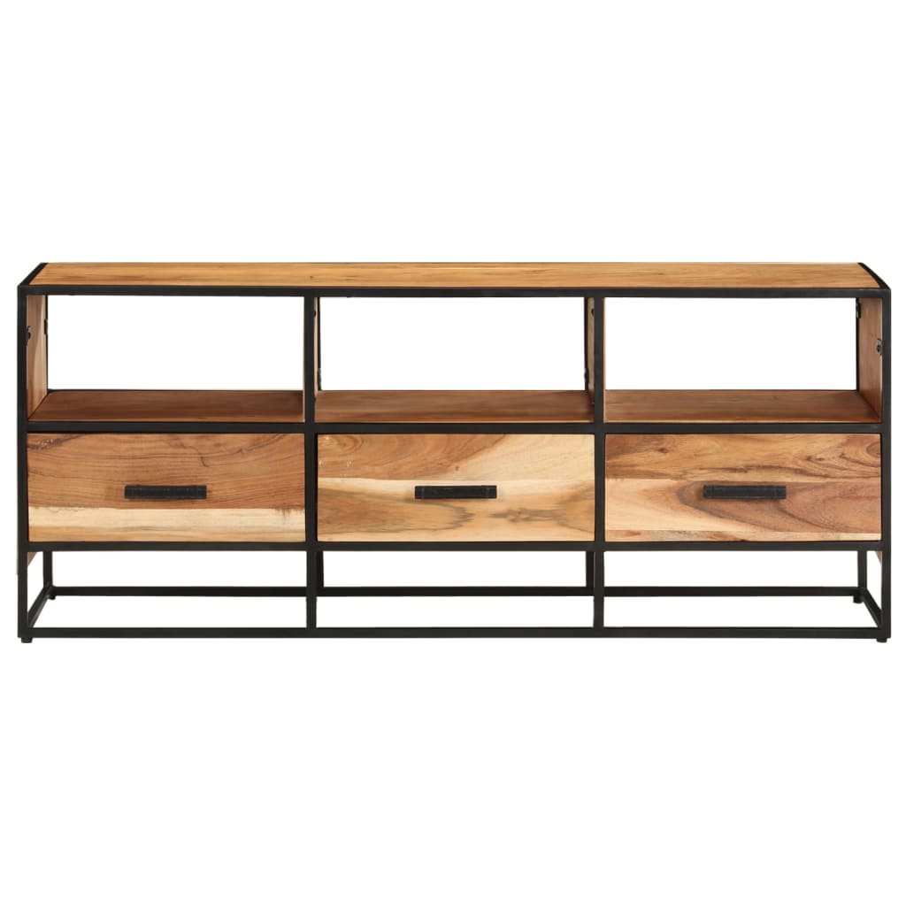 Tv-Meubel 0X30X45 Cm Massief Acaciahout Bruin