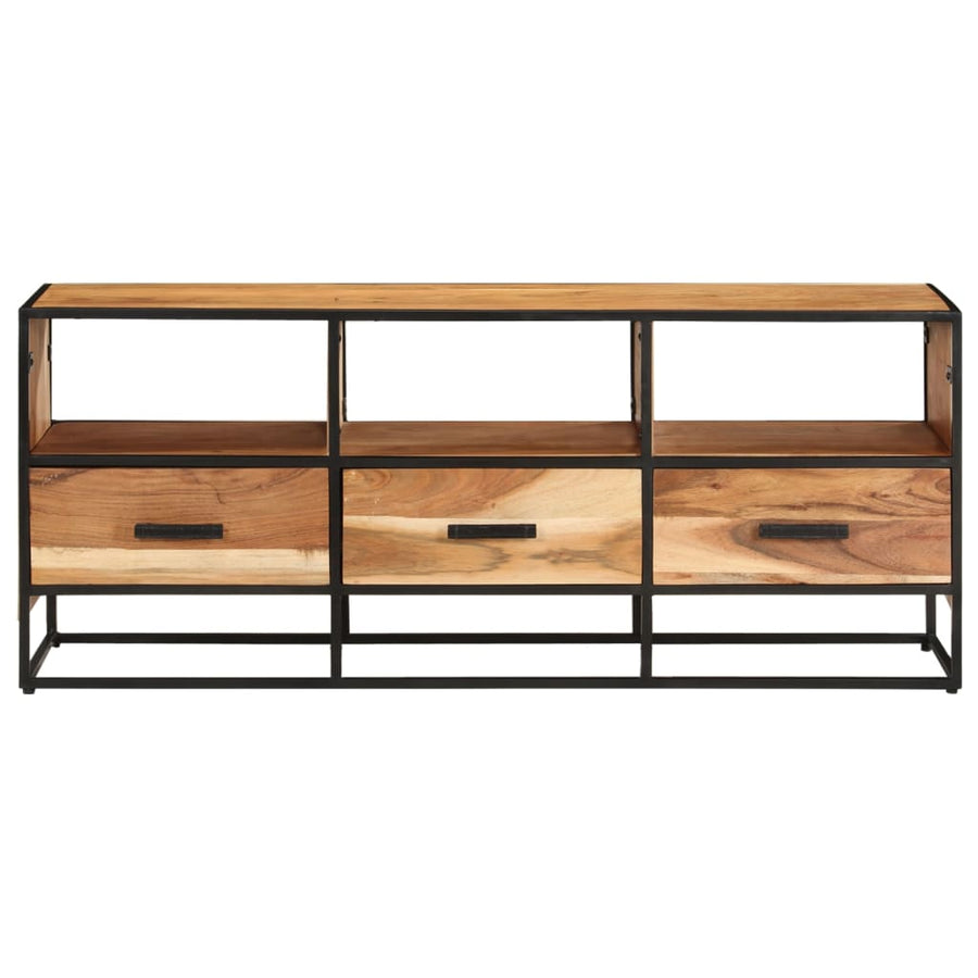 Tv-Meubel 0X30X45 Cm Massief Acaciahout Bruin