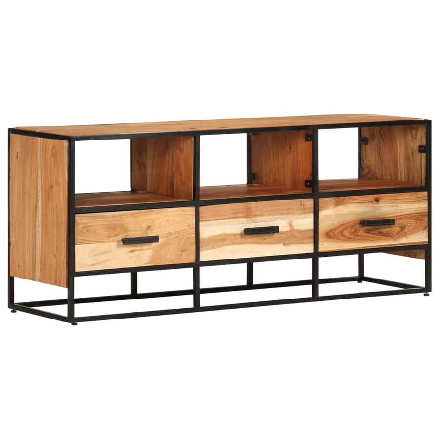 Tv-Meubel 0X30X45 Cm Massief Acaciahout Bruin