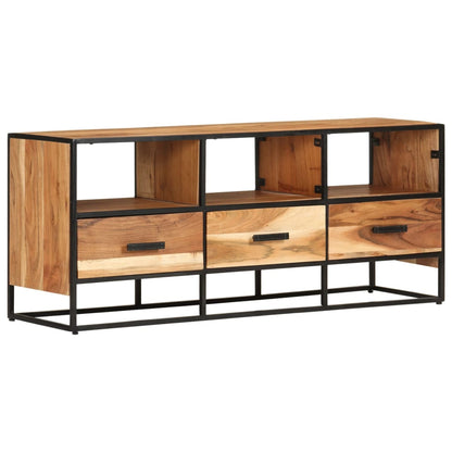 Tv-Meubel 0X30X45 Cm Massief Acaciahout Bruin