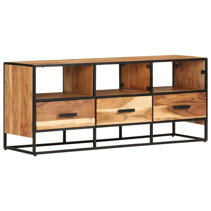 Tv-Meubel 0X30X45 Cm Massief Acaciahout Bruin