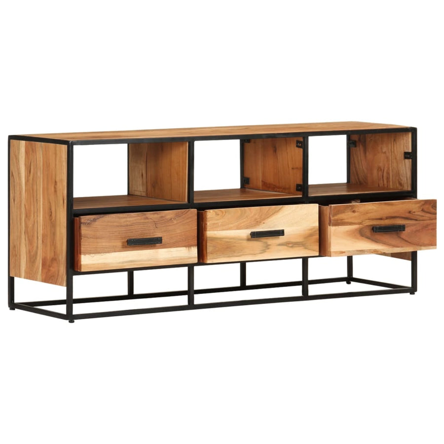 Tv-Meubel 0X30X45 Cm Massief Acaciahout Bruin