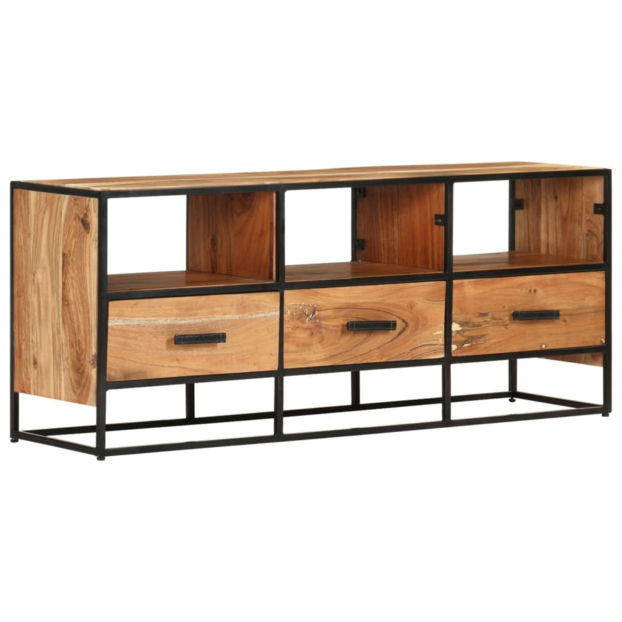 Tv-Meubel 0X30X45 Cm Massief Acaciahout Bruin