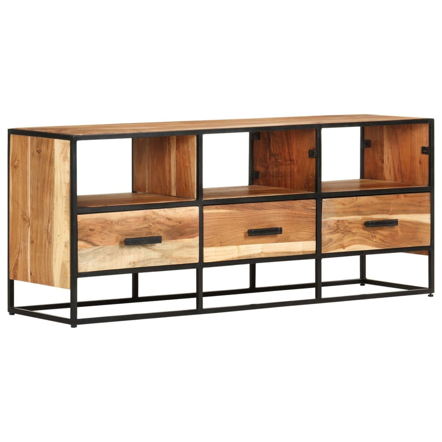 Tv-Meubel 0X30X45 Cm Massief Acaciahout Bruin