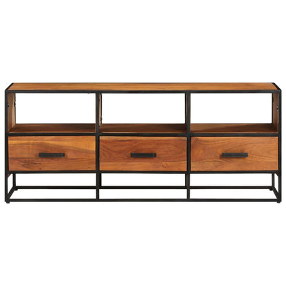Tv-Meubel 0X30X45 Cm Massief Acaciahout Donkerbruin