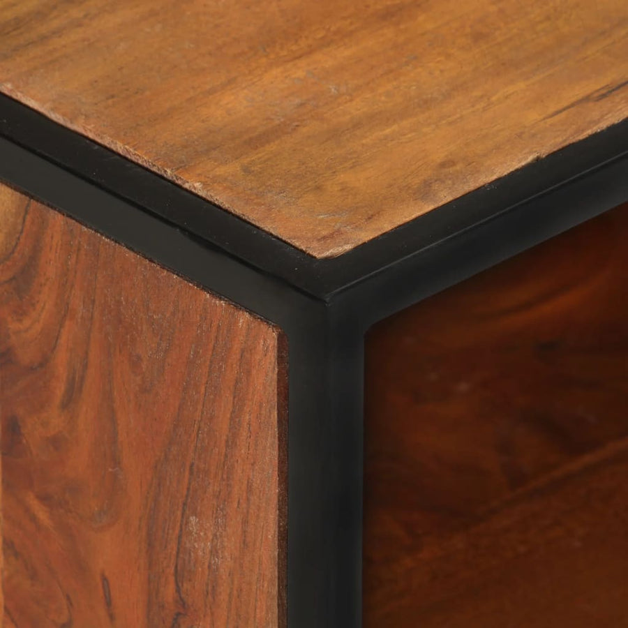 Tv-Meubel 0X30X45 Cm Massief Acaciahout Donkerbruin