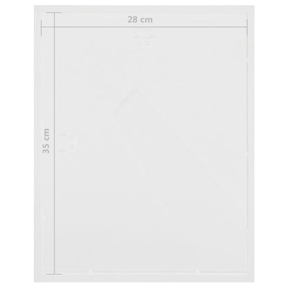 Fotolijsten 3 St Voor 4 Foto's Van 10X15 Cm 3D 28X35 Cm Wit 28 x 35 cm