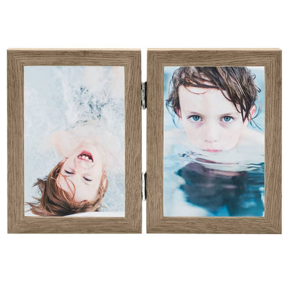 Fotolijst Tweeluik 2X(13X18 Cm) Lichtbruin 2 x (13 x 18 cm)