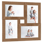 Fotolijst 4x(10x15 cm) MDF lichtbruin