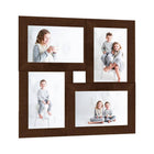 Fotolijst 4x 10x15 cm MDF donkerbruin