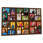 Fotolijst 24x 13x18 cm MDF donkerbruin