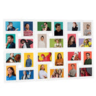 Photo frame for 24x(10x15 cm) photos MDF white