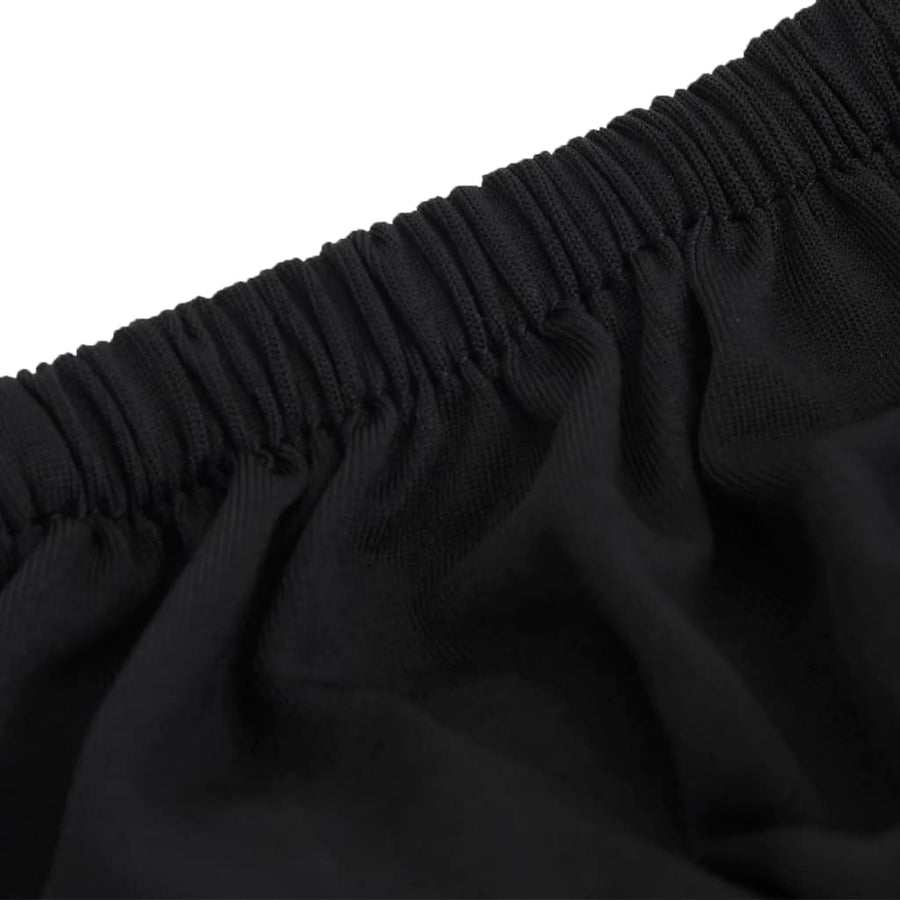Bankhoes Stretch Polyester Jersey Zwart Fauteuil