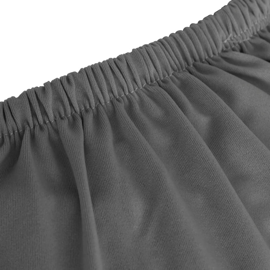 Hoes Stretch Polyester Jersey Kleurig Antraciet Vierzitsbank