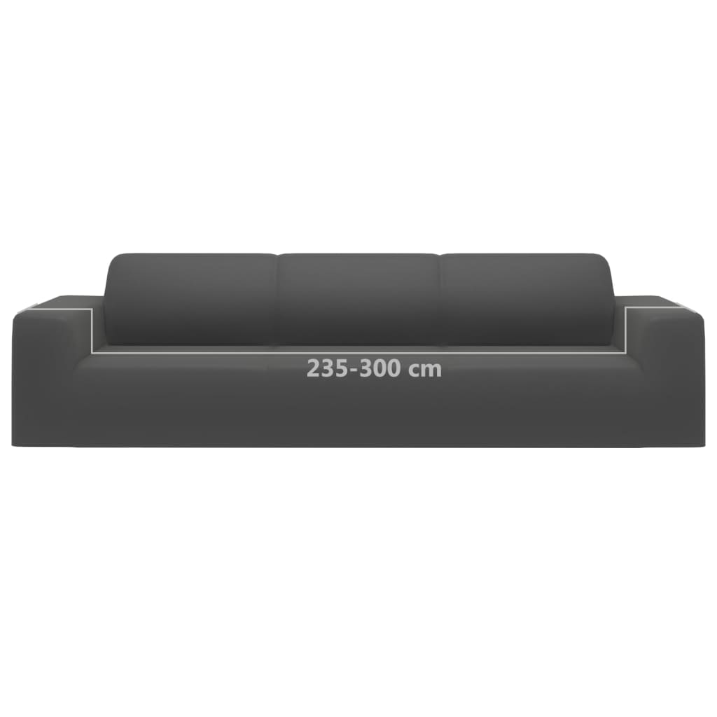 Hoes Stretch Polyester Jersey Kleurig Antraciet Vierzitsbank