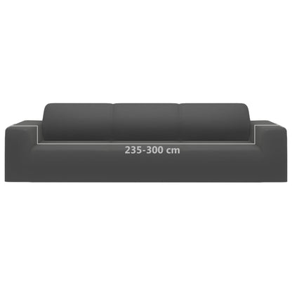 Hoes Stretch Polyester Jersey Kleurig Antraciet Vierzitsbank