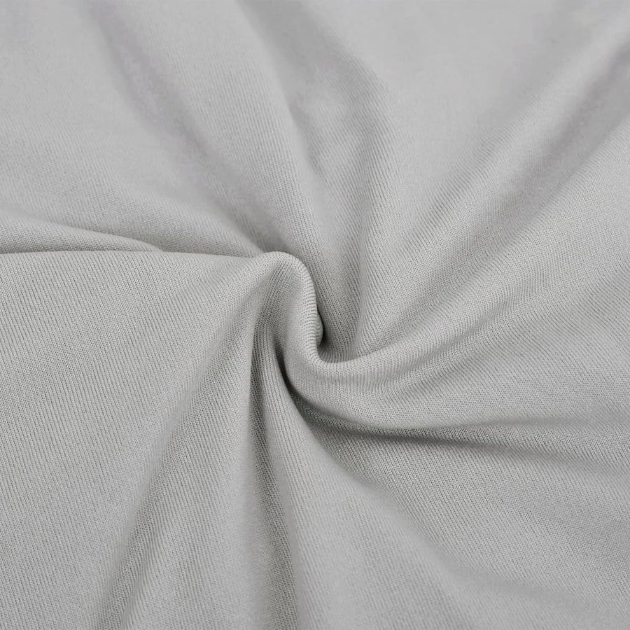Stretch Meubelhoes Voor Bank Polyester Jersey Grijs Fauteuil