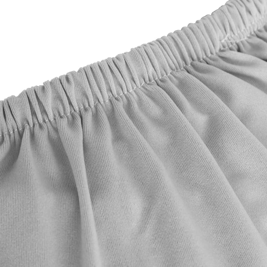 Stretch Meubelhoes Voor Bank Polyester Jersey Grijs Fauteuil