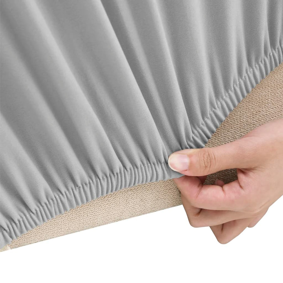 Hoes Stretch Polyester Jersey Grijs Tweezitsbank