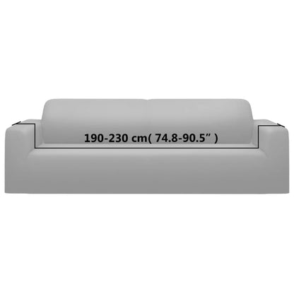 Hoes Stretch Polyester Jersey Grijs Driezitsbank