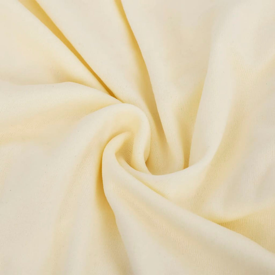 Bankhoes Stretch Polyester Jersey Kleurig Crème Fauteuil