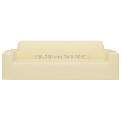 Hoes Stretch Polyester Jersey Kleurig Crème Driezitsbank