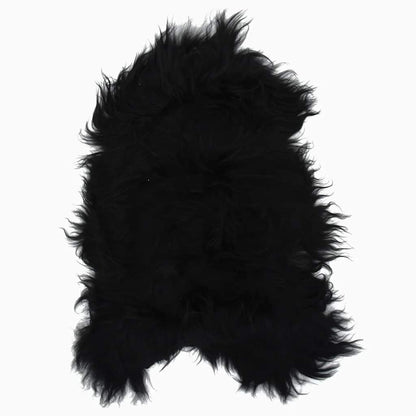 Stoelhoes IJslander schapenleer 70x110 cm zwart