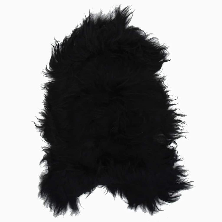 Stoelhoes IJslander schapenleer 70x110 cm zwart
