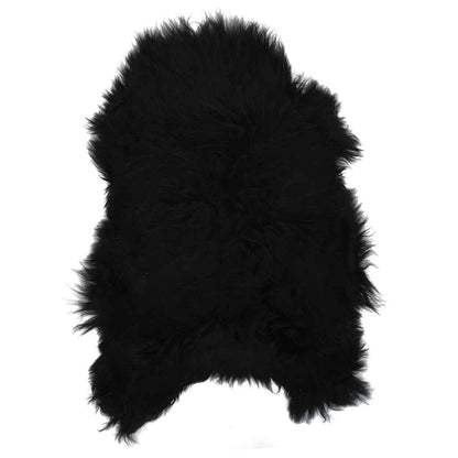 Stoelhoes IJslander schapenleer 70x110 cm zwart
