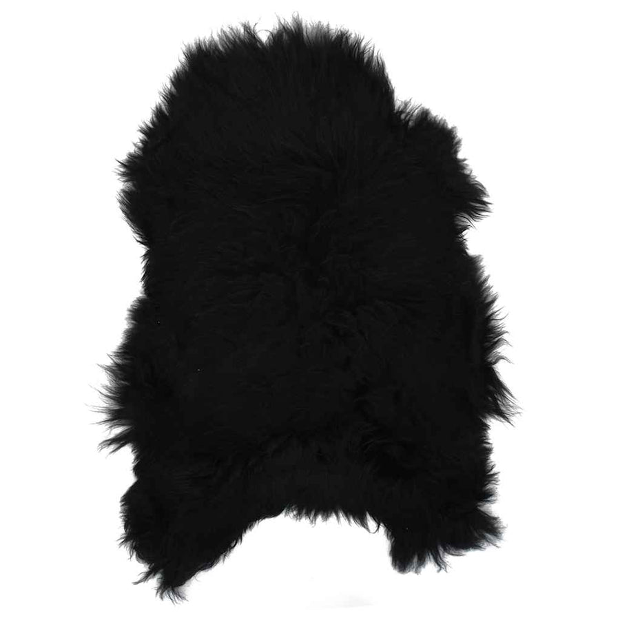 Stoelhoes IJslander schapenleer 70x110 cm zwart