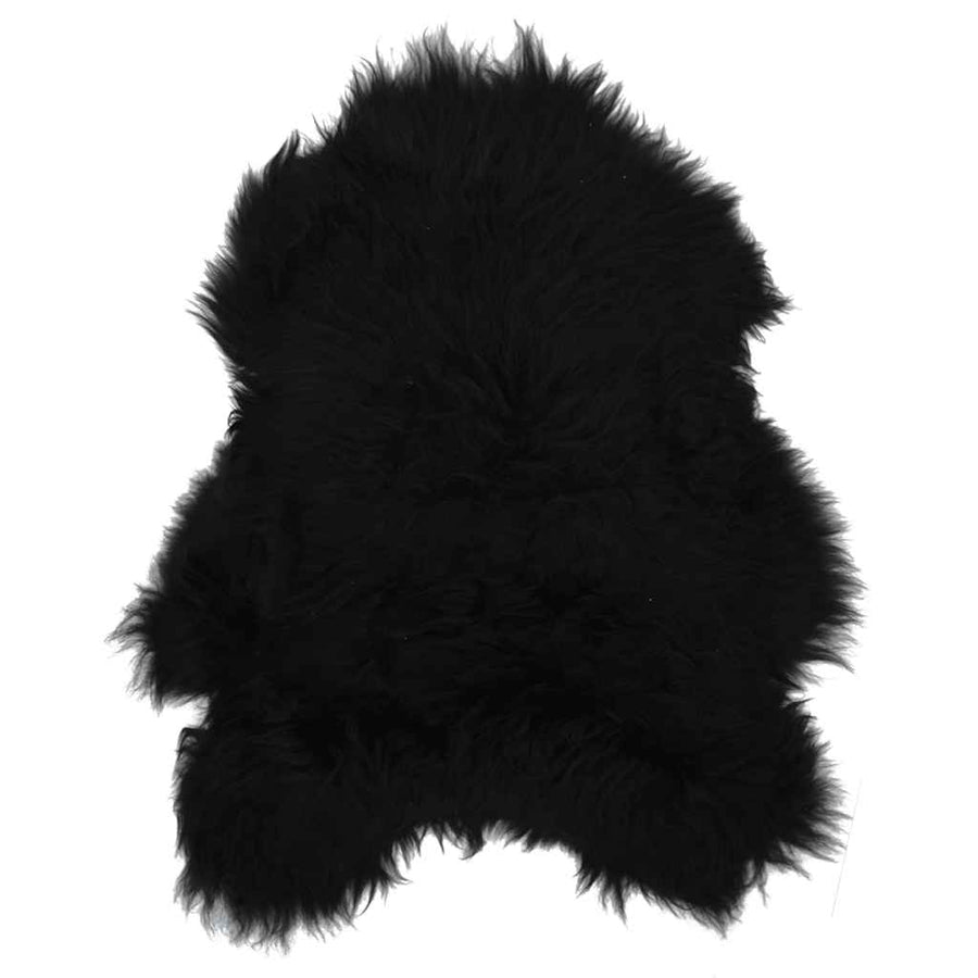 Stoelhoes IJslander schapenleer 70x110 cm zwart