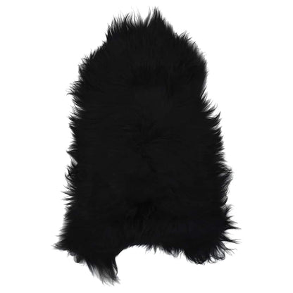 Stoelhoes IJslander schapenleer 70x110 cm zwart