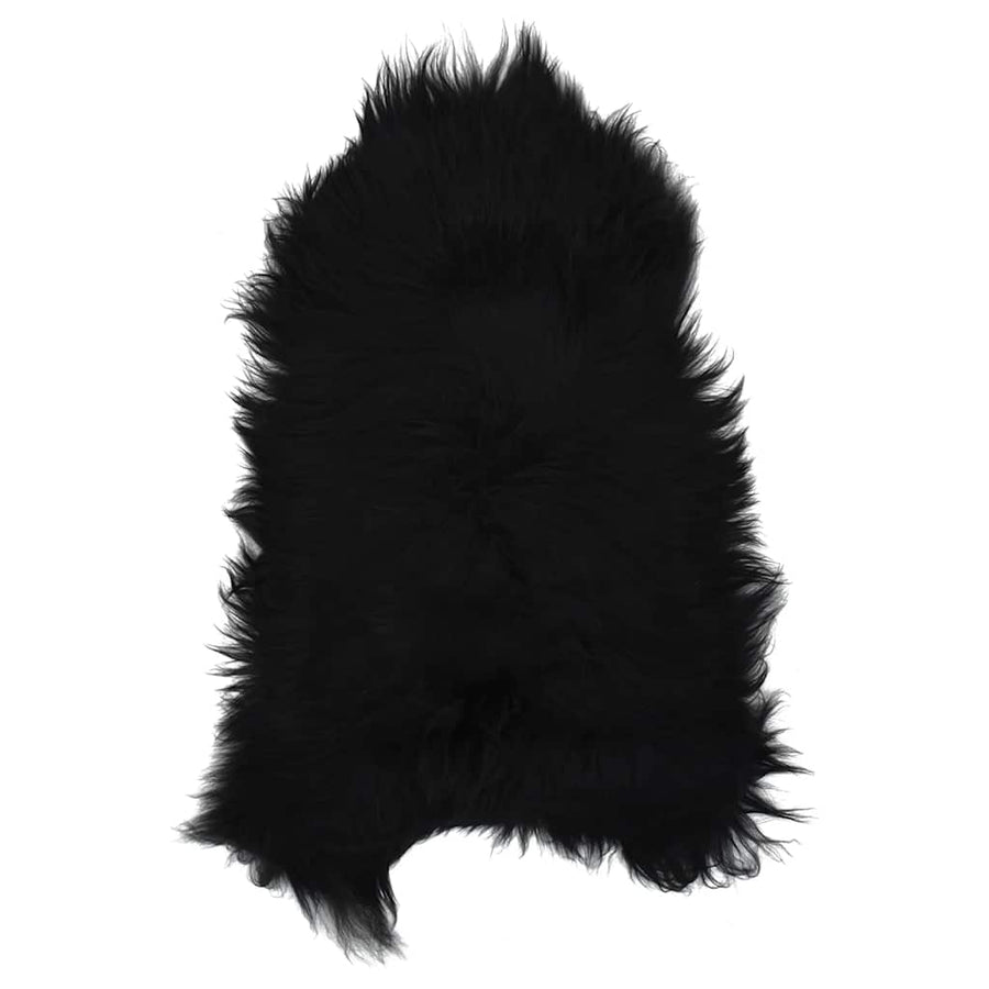 Stoelhoes IJslander schapenleer 70x110 cm zwart