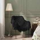 Stoelhoes IJslander schapenleer zwart 70x110 cm