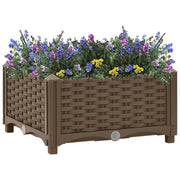 Plantenbak verhoogd 40x40x23 cm bruin
