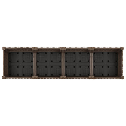 Plantenbak Verhoogd Polypropyleen 160 x 40 x 23 cm Bruin
