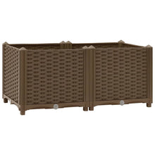 Plantenbak Verhoogd Polypropyleen 80 x 40 x 38 cm Bruin