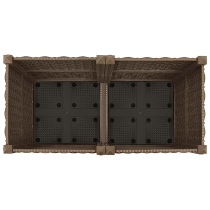 Plantenbak Verhoogd Polypropyleen 80 x 40 x 38 cm Bruin