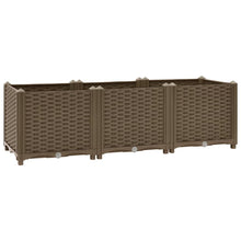 Plantenbak Verhoogd Polypropyleen 120 x 40 x 38 cm Bruin