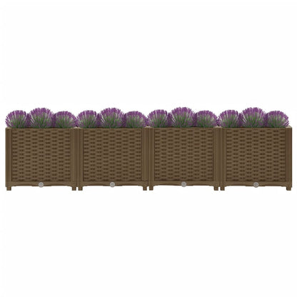 Plantenbak Verhoogd Polypropyleen 160 x 40 x 38 cm Bruin