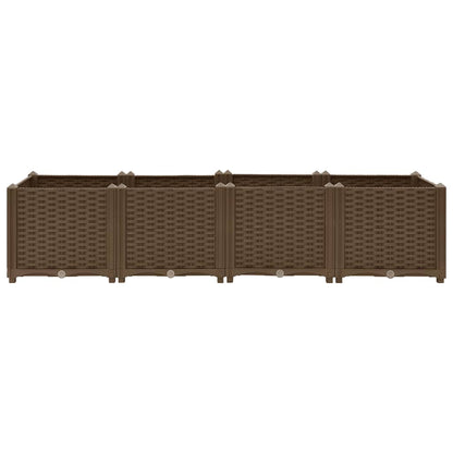 Plantenbak Verhoogd Polypropyleen 160 x 40 x 38 cm Bruin