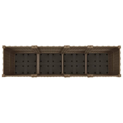Plantenbak Verhoogd Polypropyleen 160 x 40 x 38 cm Bruin